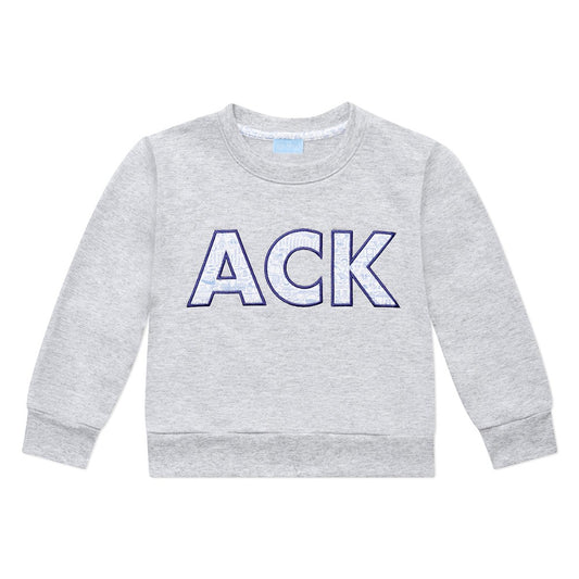 Grey ACK Crewneck Sweatshirt|8858
