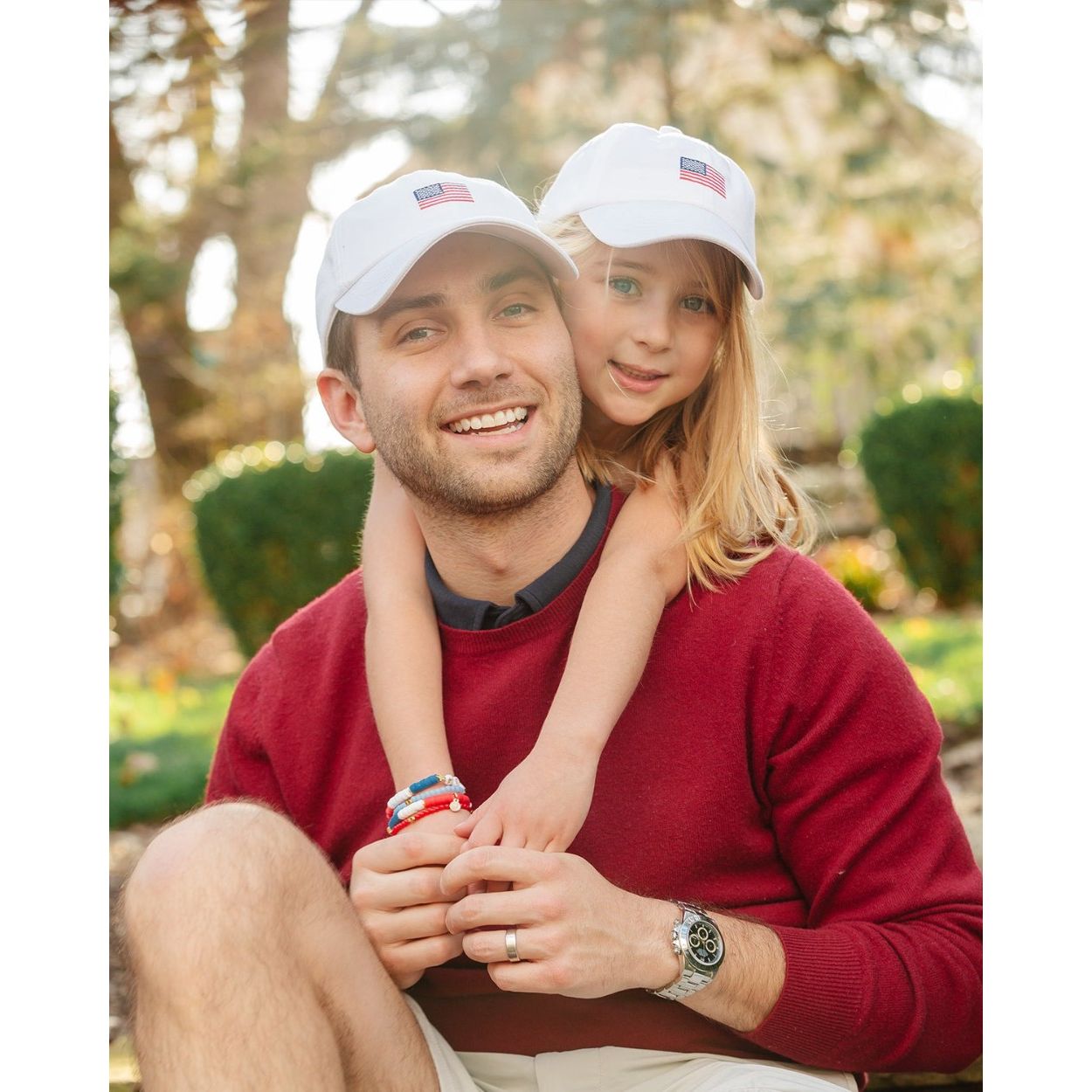Adult American Flag Baseball Hat- white|8304