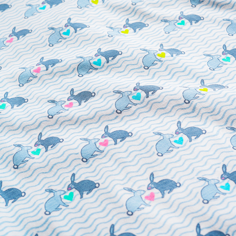 Bunny Love Two Piece Kids Pajamas|6374