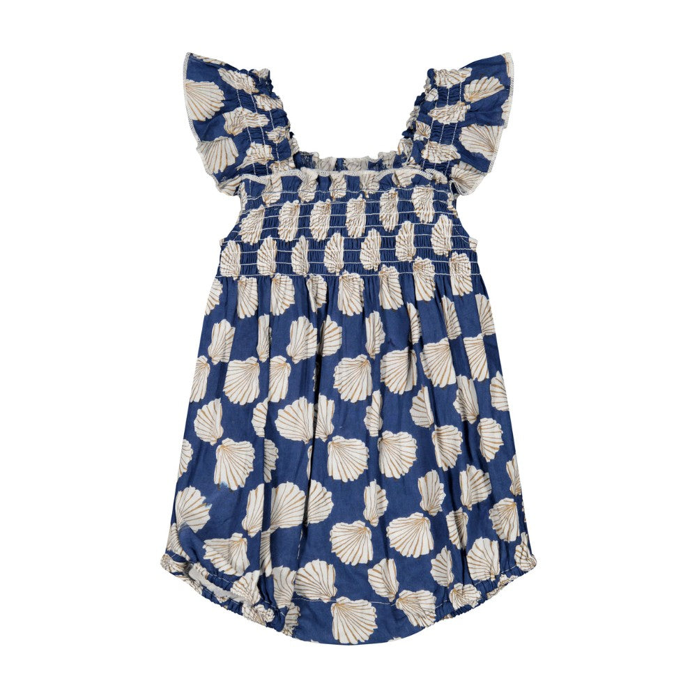 Leila Romper- Shell Beach Navy|11761