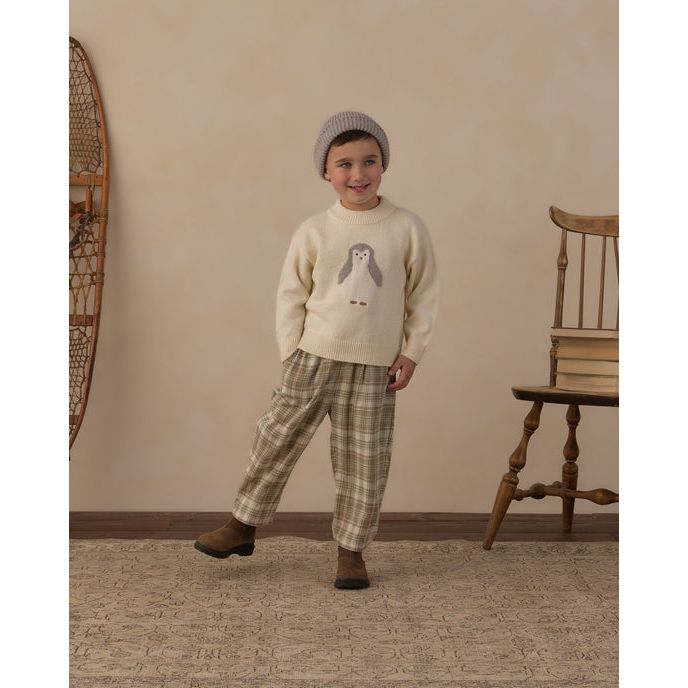 Palmer Pant Olive Dobby Plaid