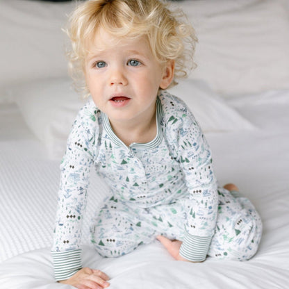Après Ski Two Piece Kids Henley Pajamas|6207