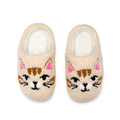 Cat Face Slippers Lil|10873