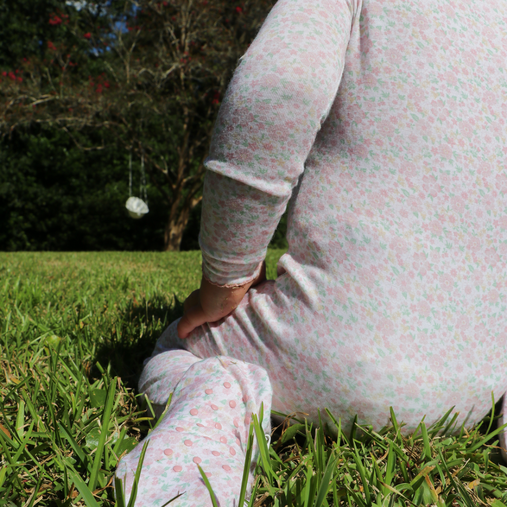 Antique Floral Footie|12767