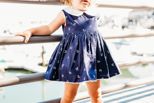 Anchors Away Baby Girl Dress|6342
