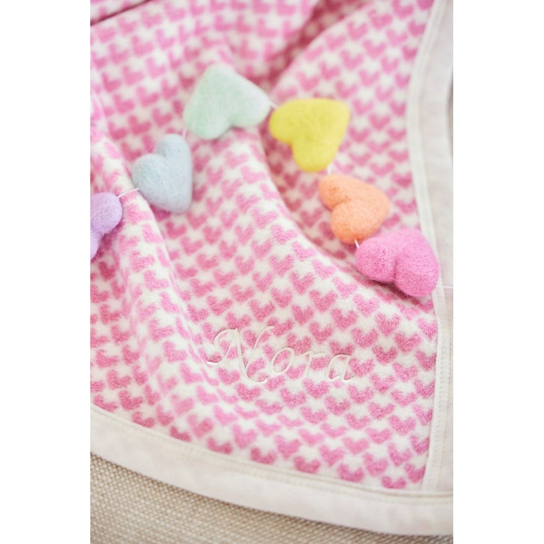 All My Heart Bubblegum Mini Blanket|3653