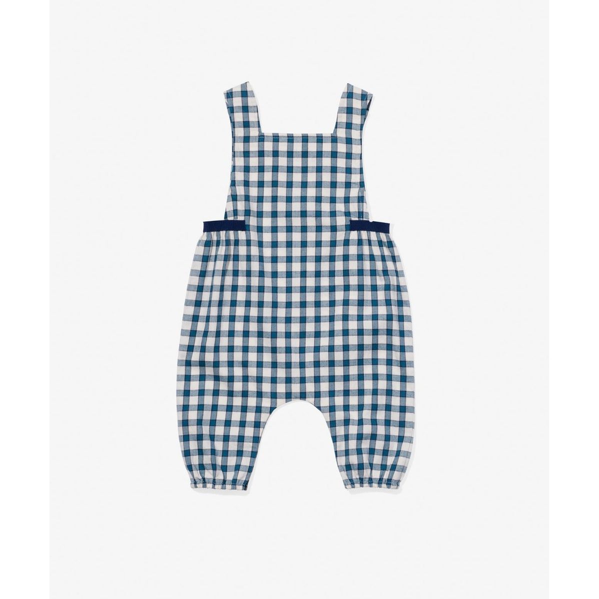 Scout Baby Overall, Blue Picnic Check|9062