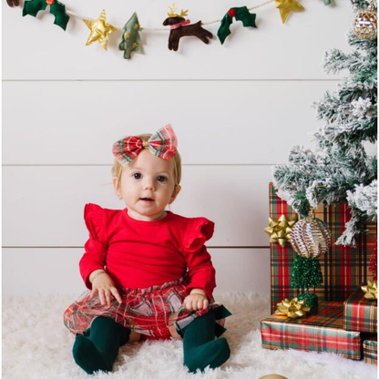 Christmas Plaid Tutu Bodysuit|2993