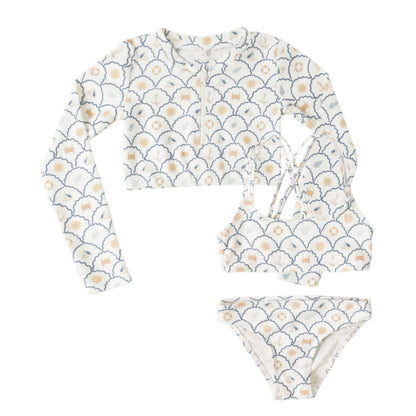 Crop Rashguard Set Nautical