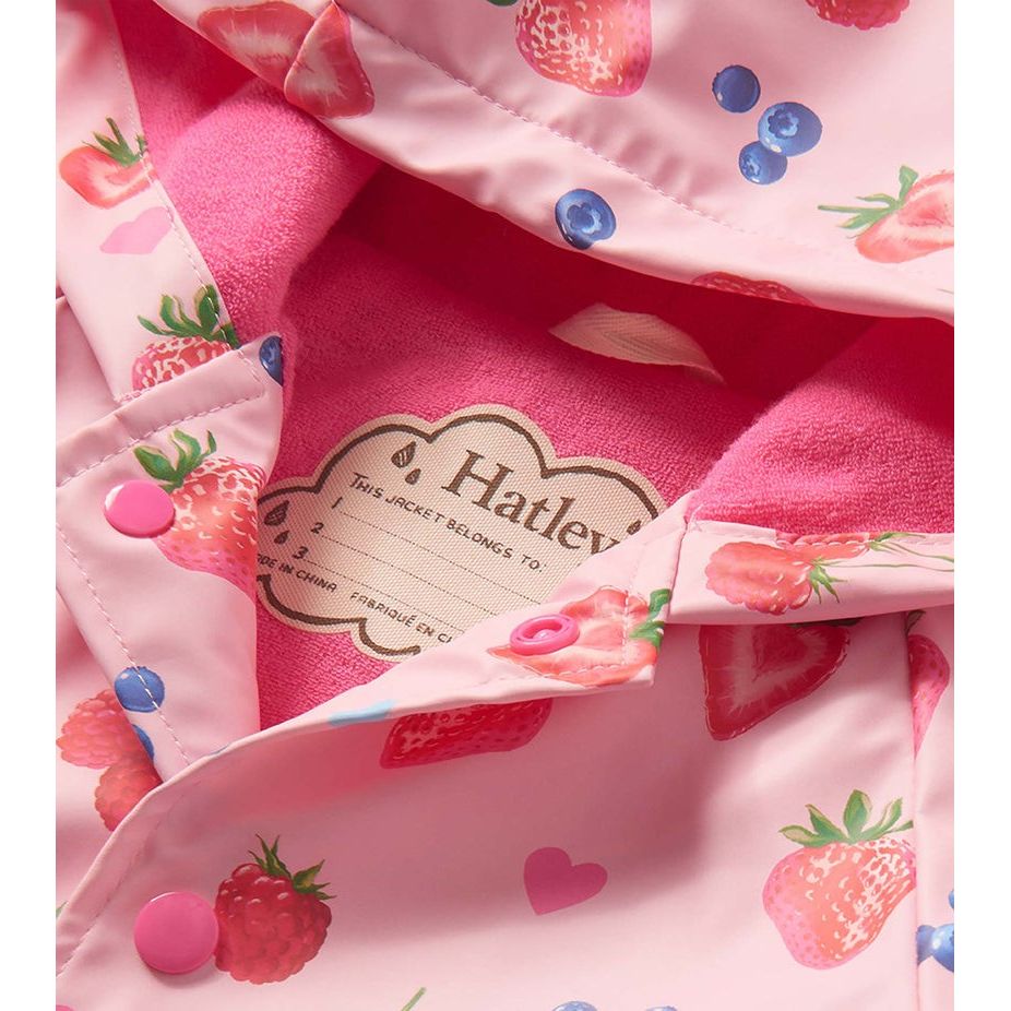 Summer Berries Snap Rain Coat|11193
