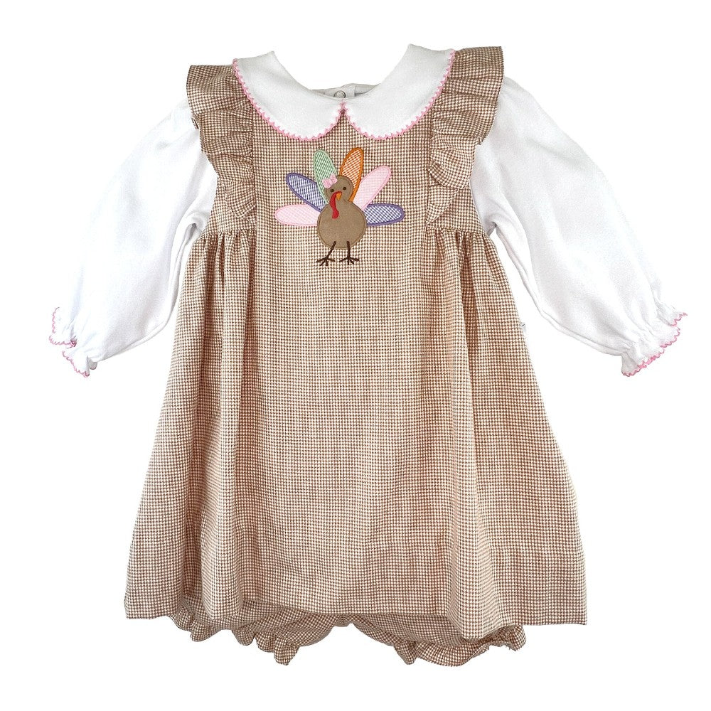 Jumper Dress with Turkey Applique|13290