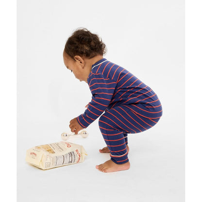 Andy Baby Legging, Navy Fine Stripe|9090