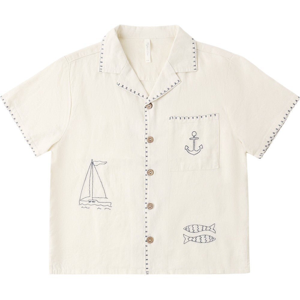 Lapel Collar Shirt Sailor|10607