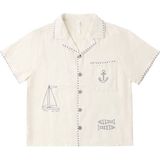Lapel Collar Shirt Sailor|10607