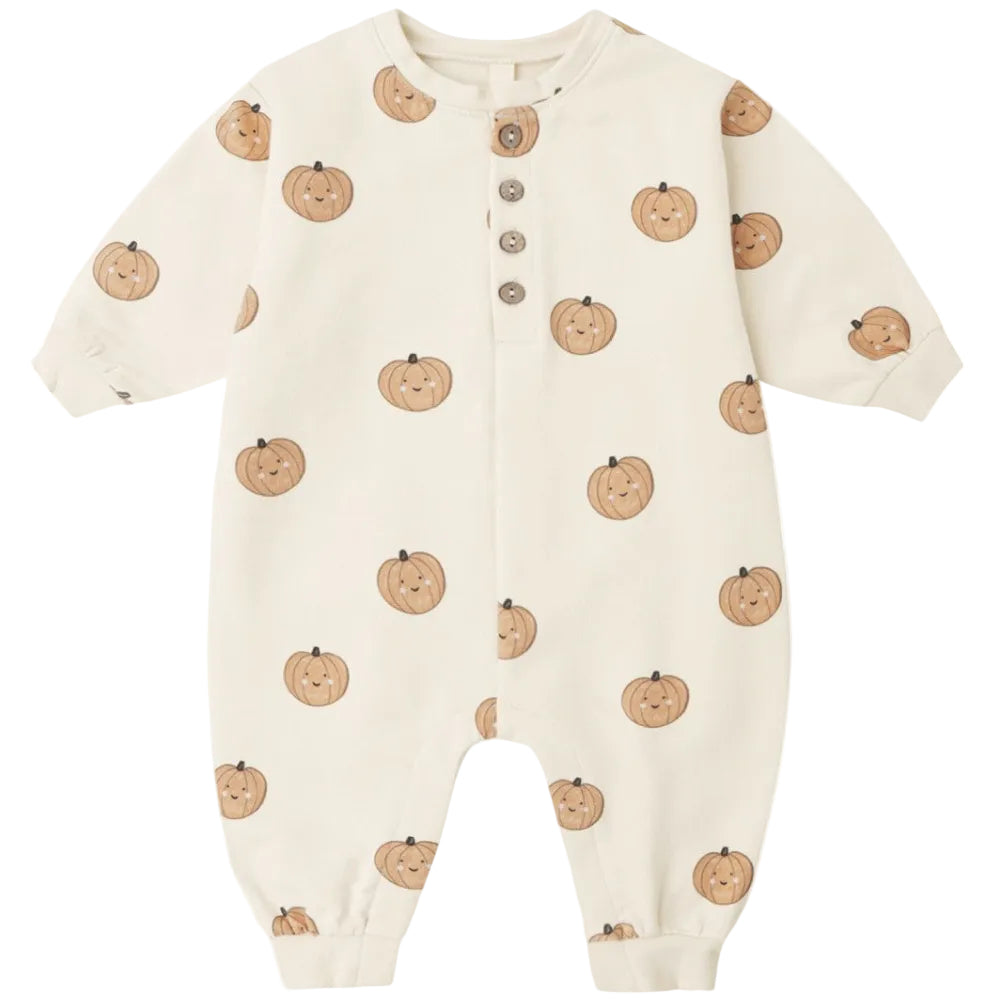 Relaxed Fleece Jumpsuit - Pumpkins|11909