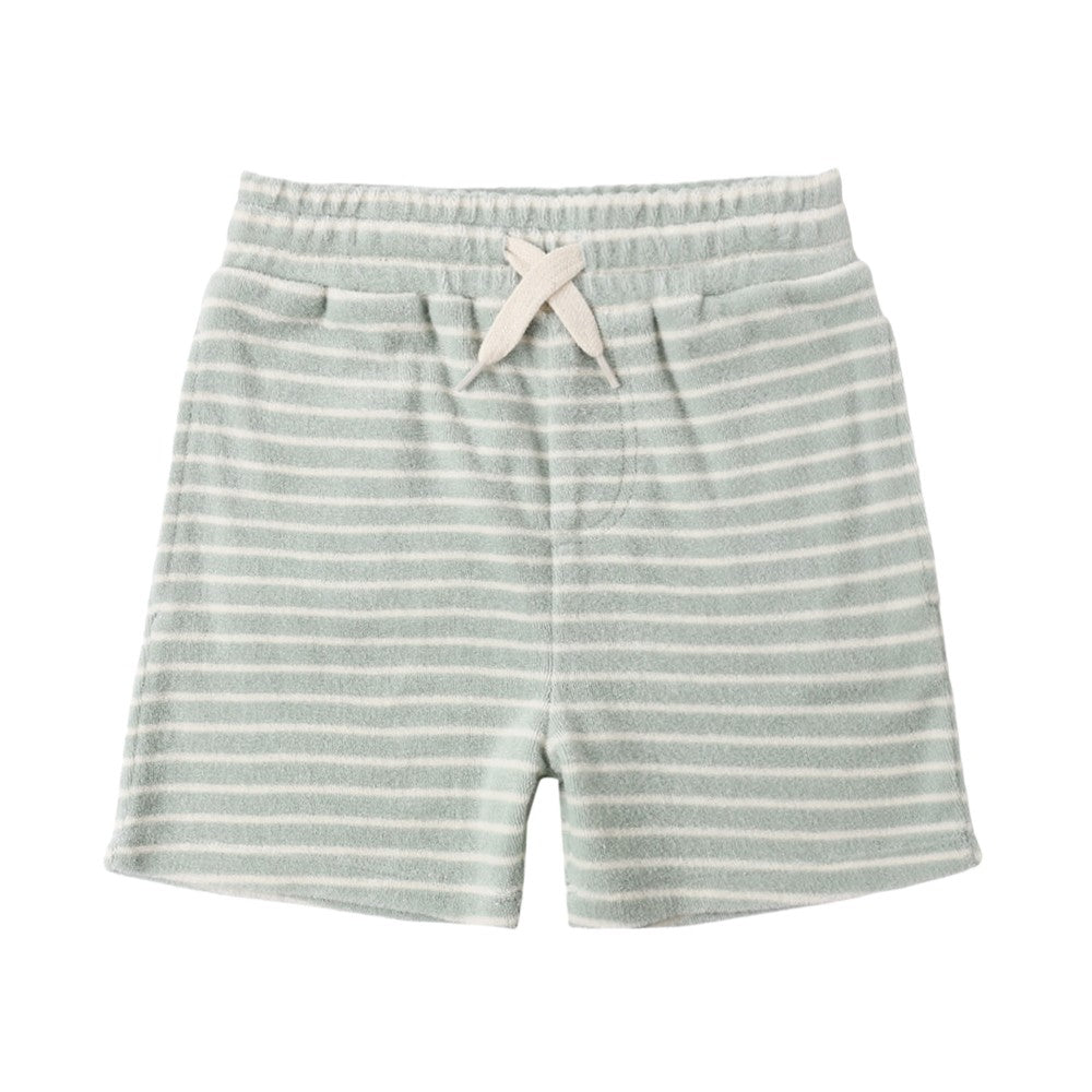 Terry Boys Short Seafoam Stripe|10597