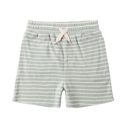 Terry Boys Short Seafoam Stripe|10597