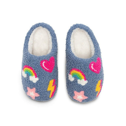 Denim Patch Big Slipper|10856