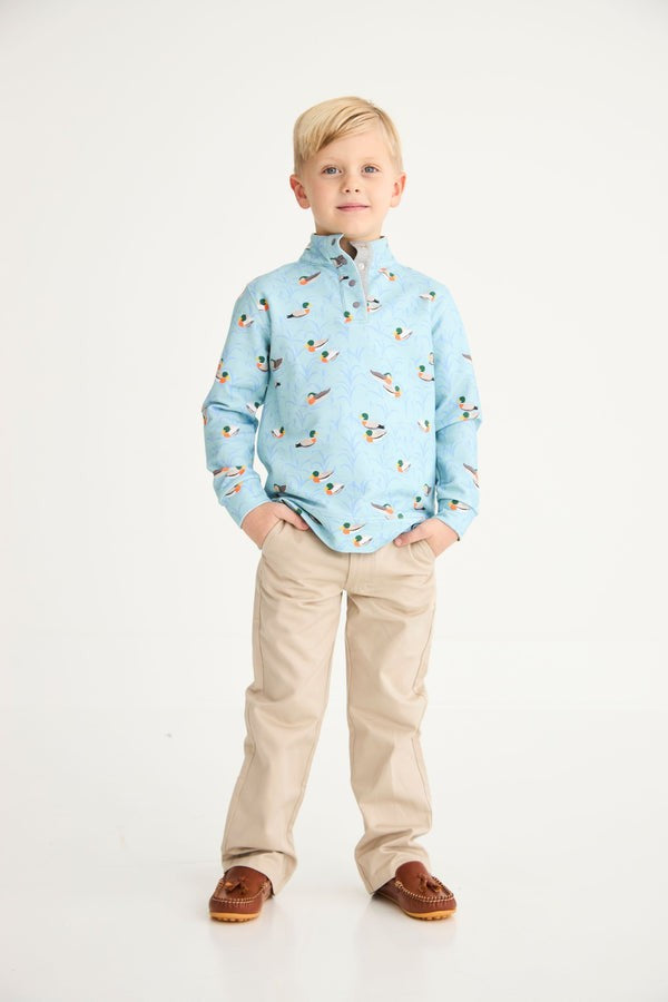 Pendleton Popped Collar - Fine Weather For Ducks with Grantley Gray|11841