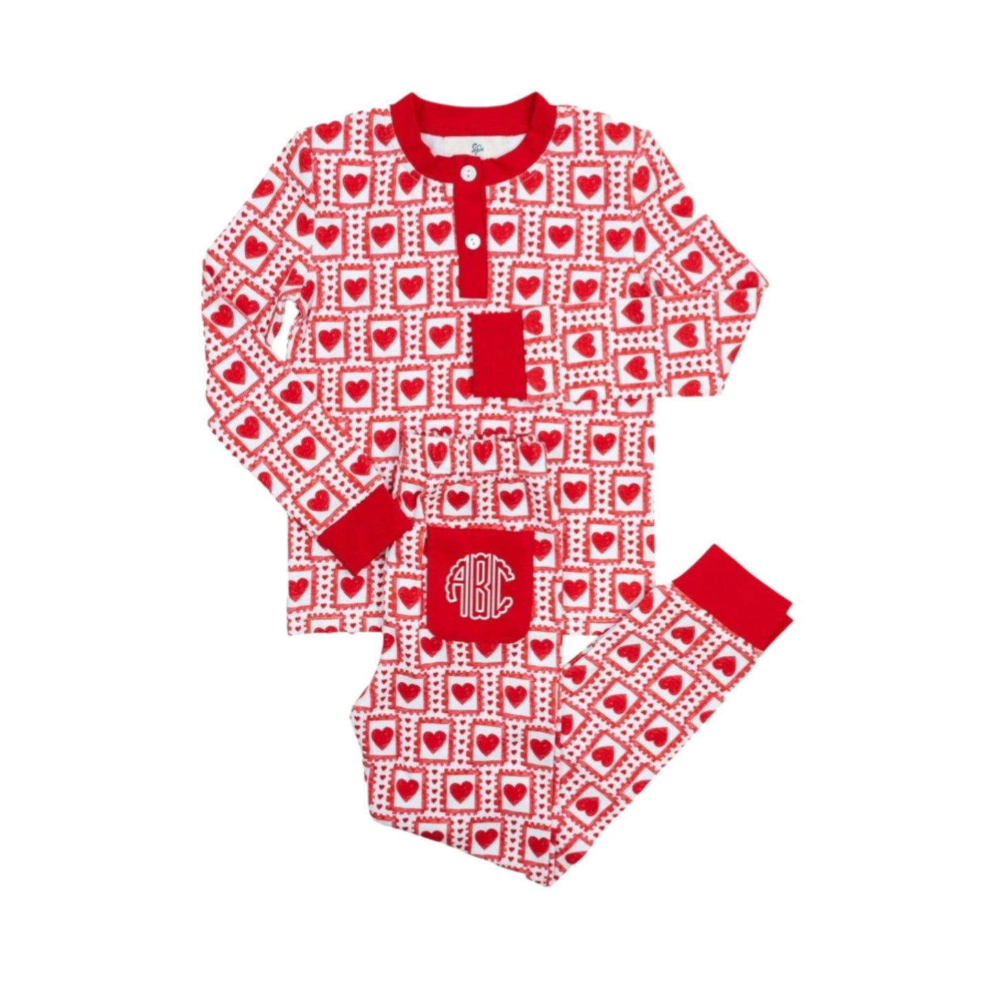 Sealed With a Kiss Pajama Set