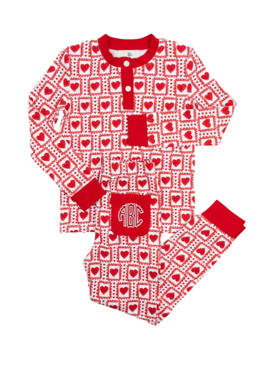 Sealed With a Kiss Pajama Set