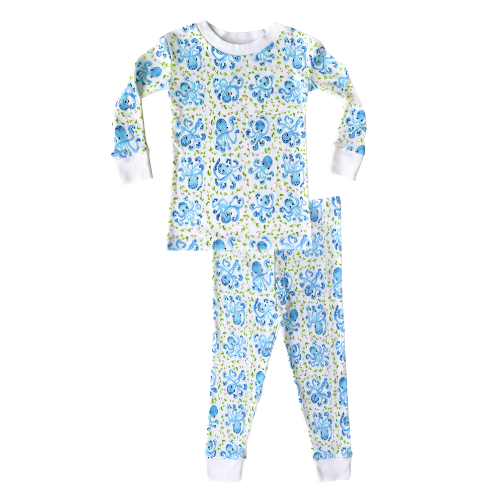 Cheeky Octopus Two Piece Pajama Set|1742