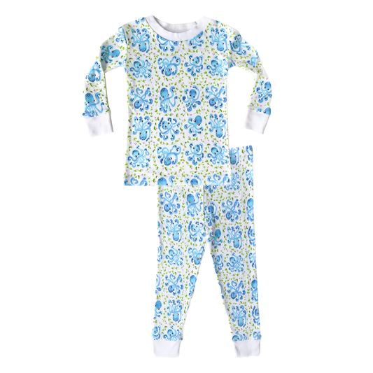 Cheeky Octopus Two Piece Pajama Set|1742