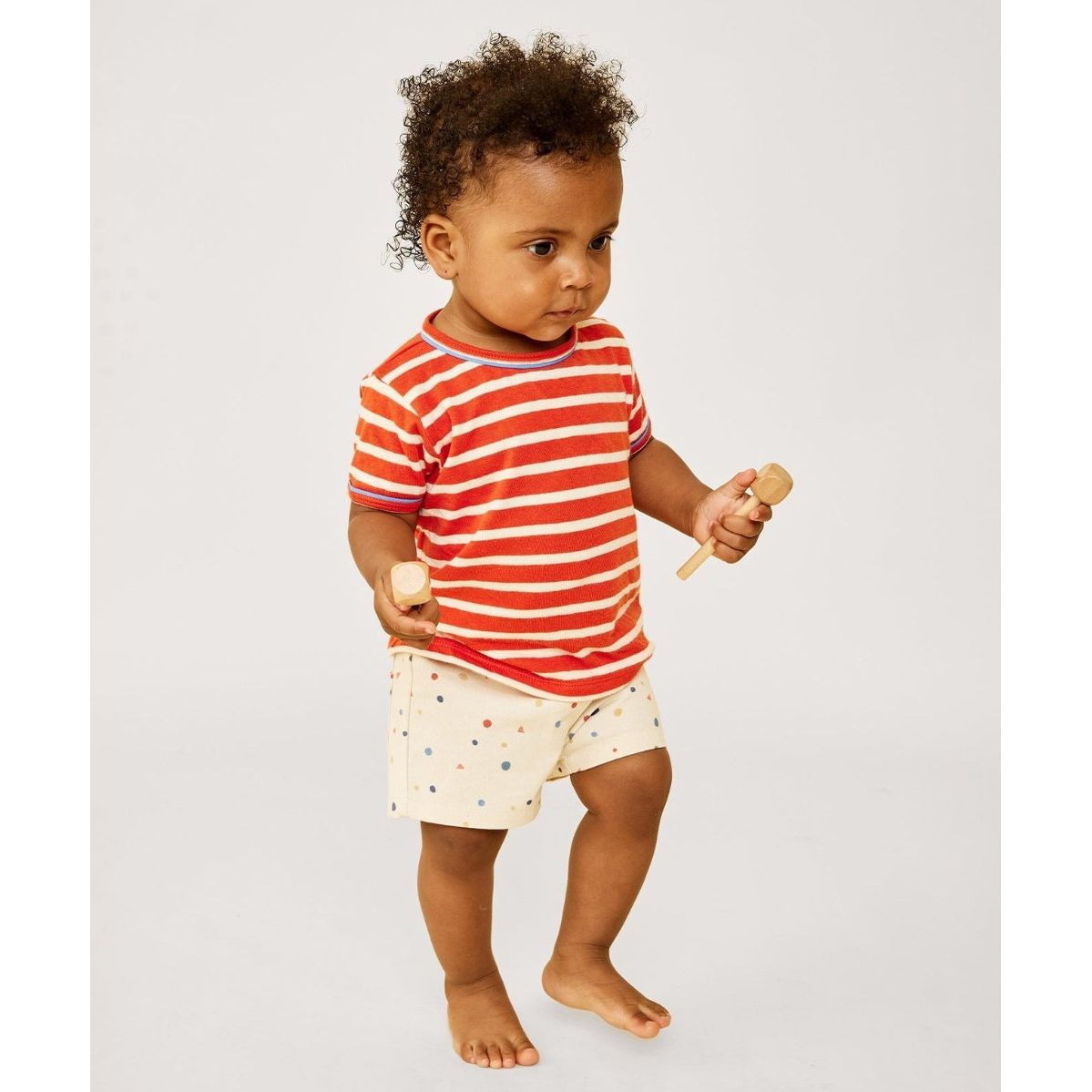Willie Baby T-Shirt Red Stripe|3433