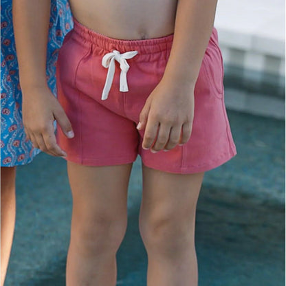 Boys Poppy Red stretch twill short|8615