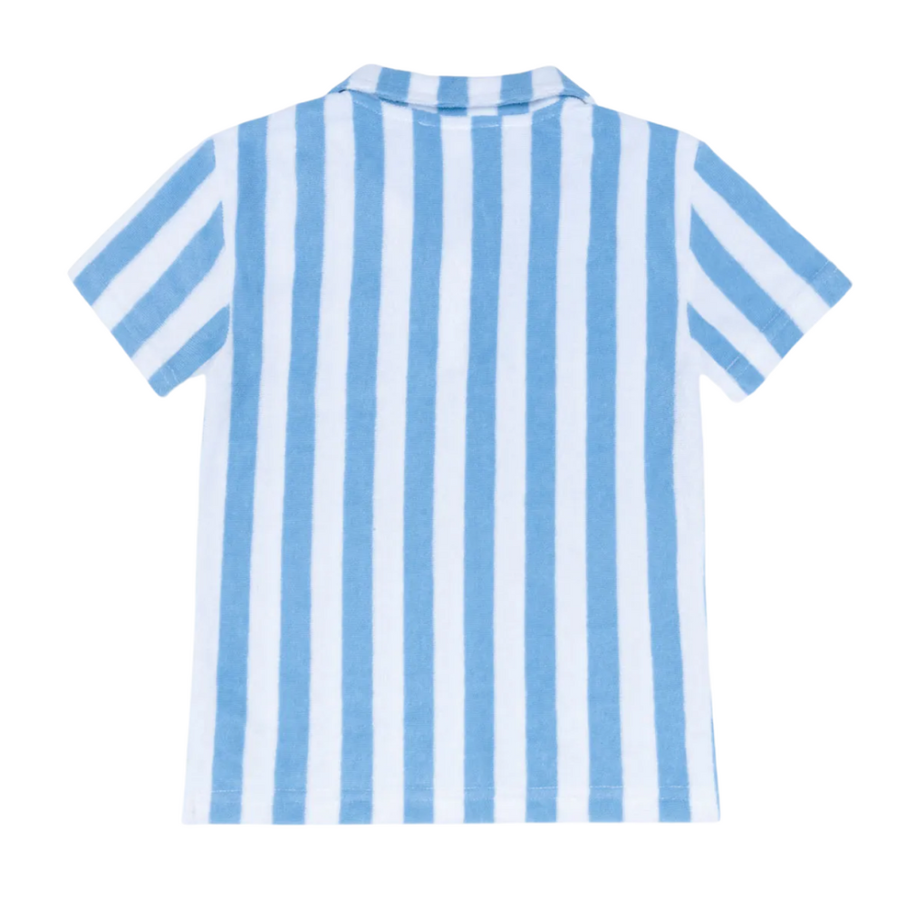 Boys bay stripe french terry polo|11436
