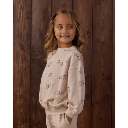 Relaxed Sweatshirt Owls