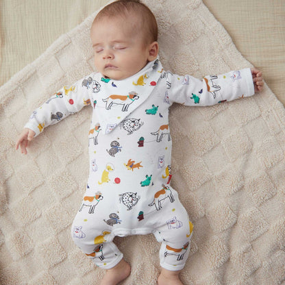 Dog Print Romper|12866