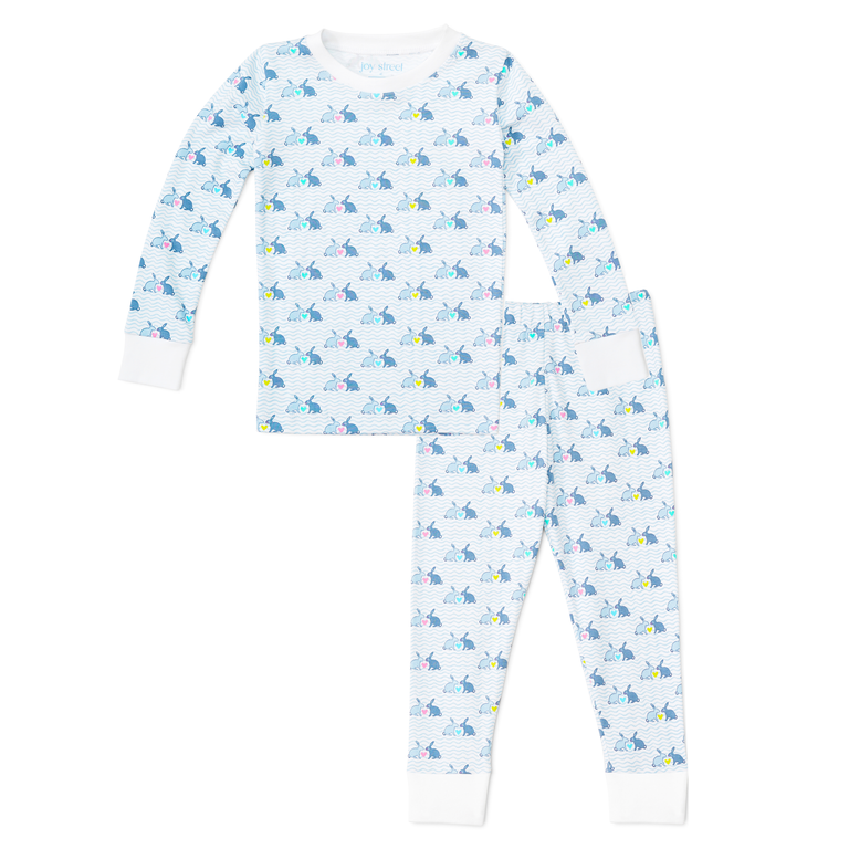 Bunny Love Two Piece Kids Pajamas|6373