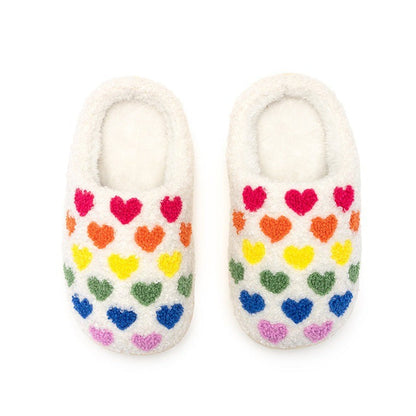 Rainbow Heart Slippers Big|10868