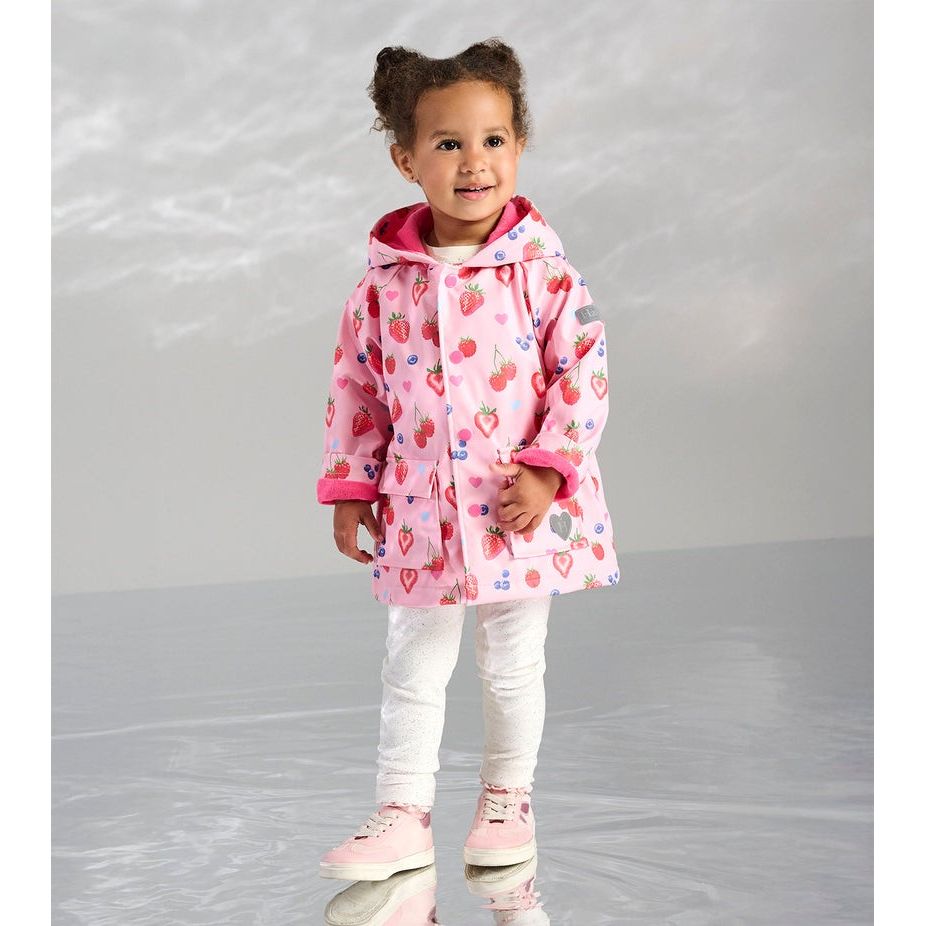 Summer Berries Snap Rain Coat|11191