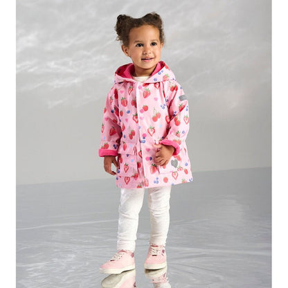 Summer Berries Snap Rain Coat|11191