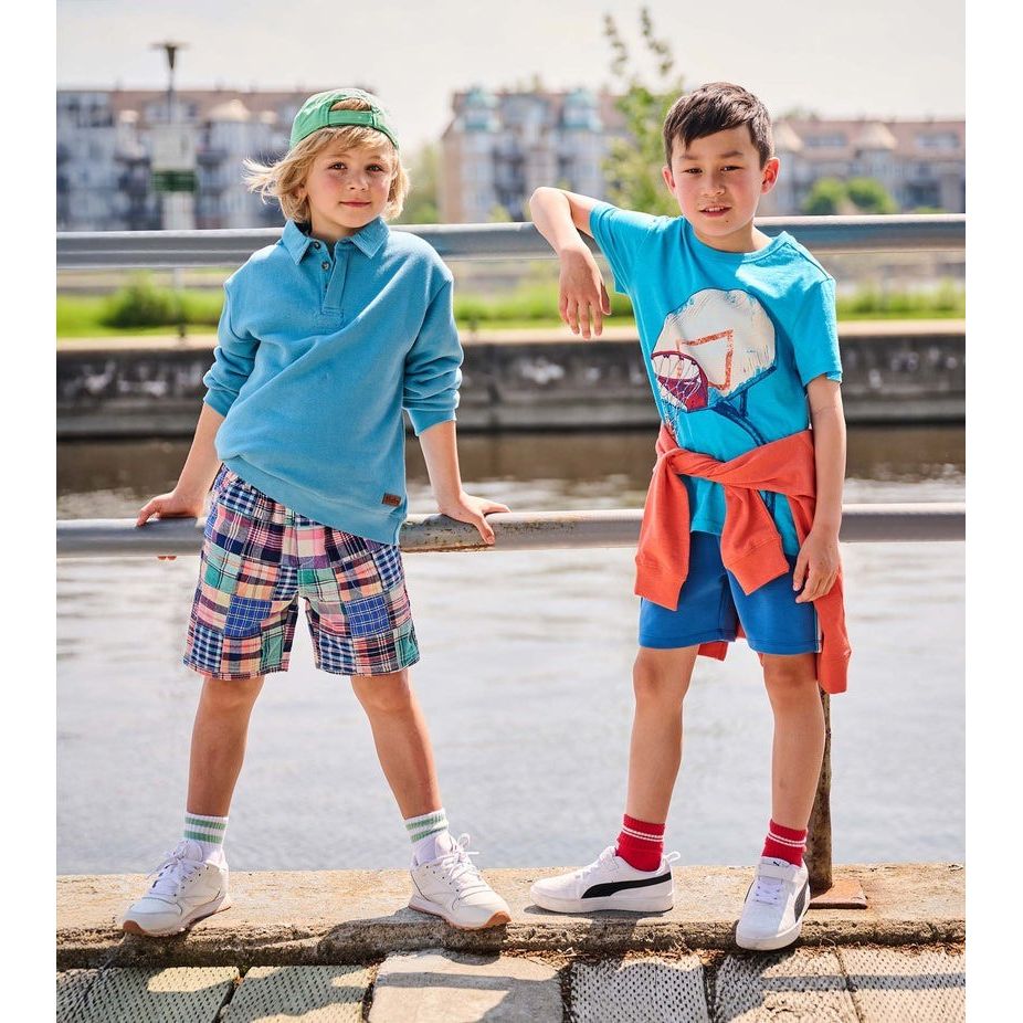 Vintage Summer Madras Woven Shorts|10851