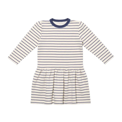 Isla Sweatshirt Dress, Navy French Stripe|12606