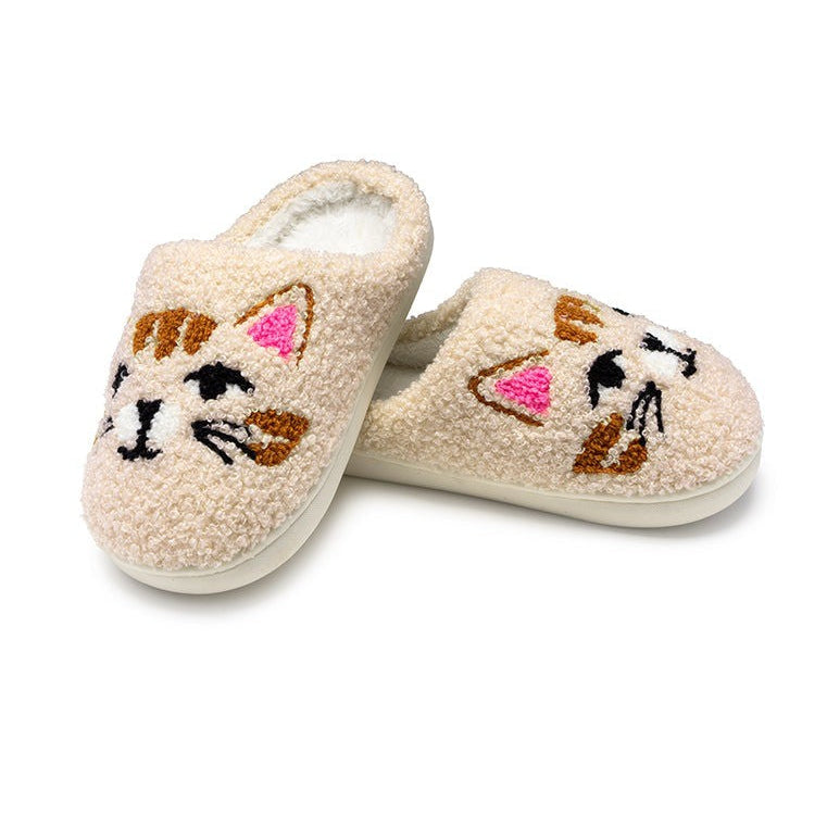 Cat Face Slippers Lil|10874