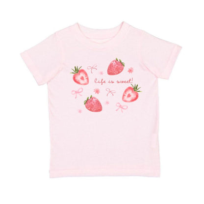 Life is Sweet Strawberry S/S T-shirt - Ballet|12584