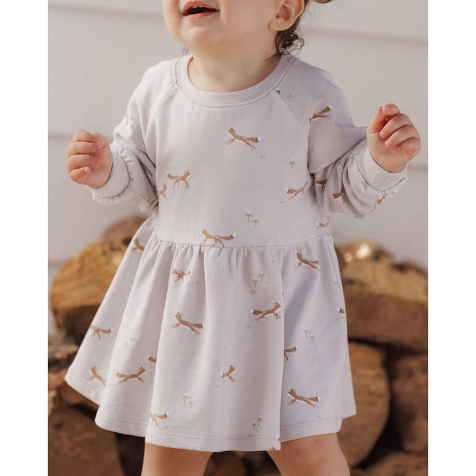 Raglan Dress Foxes