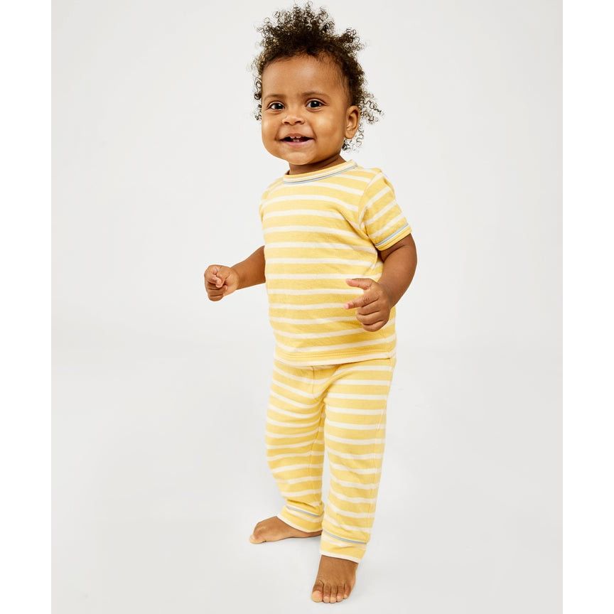 Willie Baby T-Shirt, Yellow Sport Stripe|6873
