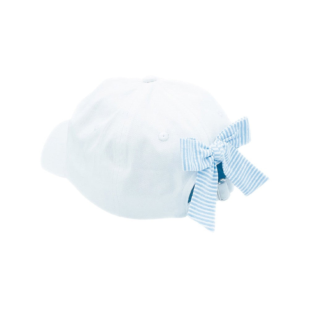 Girls' Glass Slipper Bow Baseball Hat- white|8072