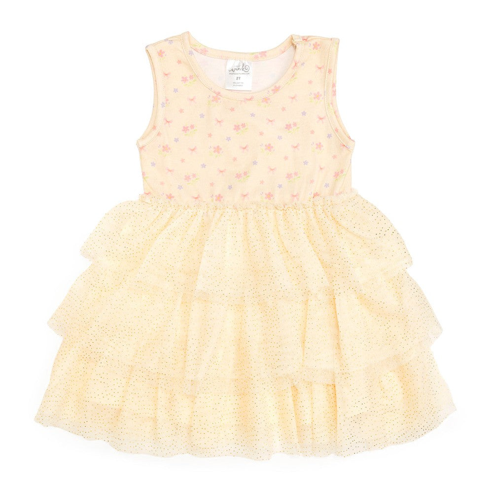 Lemon Floral Tank Tutu Dress|11250