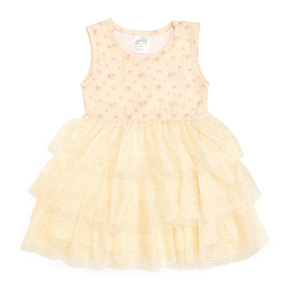 Lemon Floral Tank Tutu Dress|11250