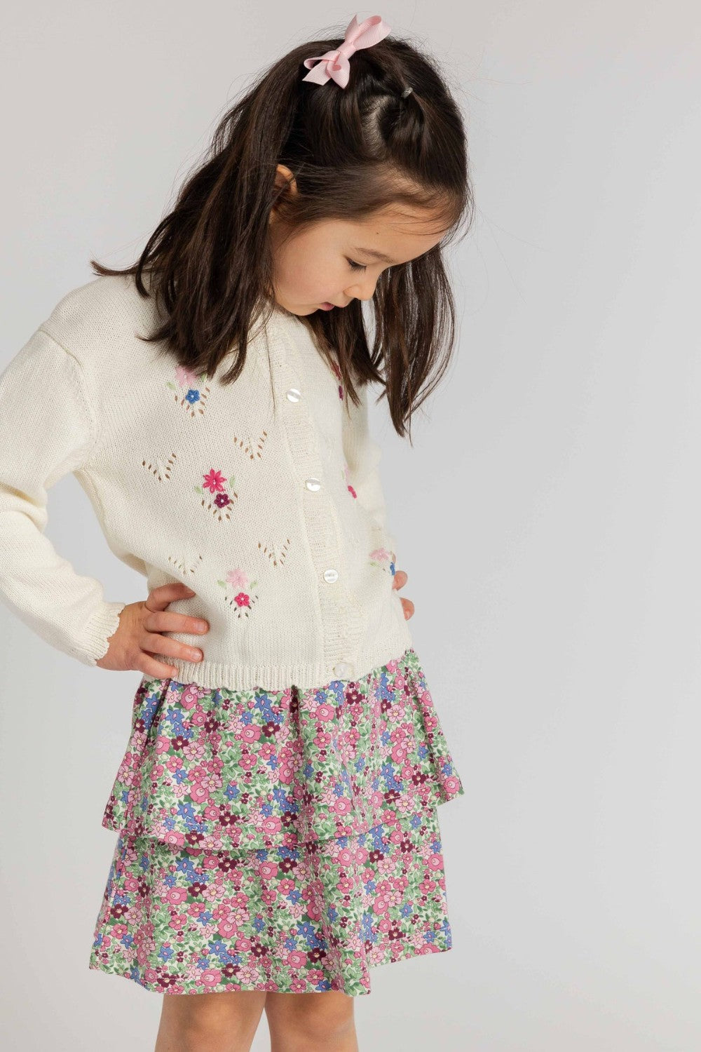 Floral Knit Skirt|12887