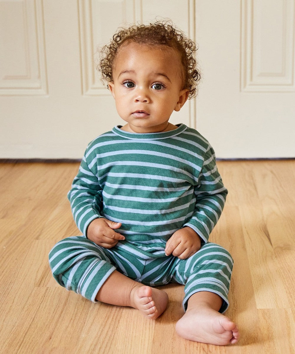 Andy Baby Sport Legging, Forest Stripe|9382