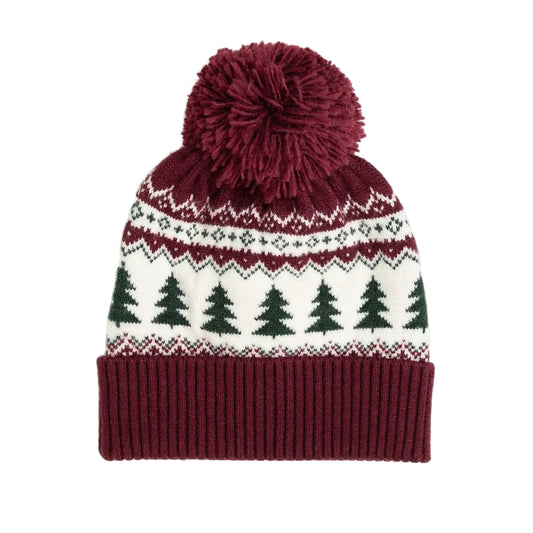Christmas Tree Fair Isle Beanie- OS|13240