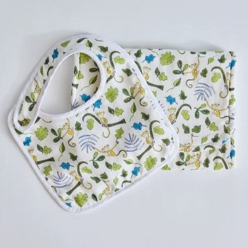 Happy Monkey Burp Cloth|6939