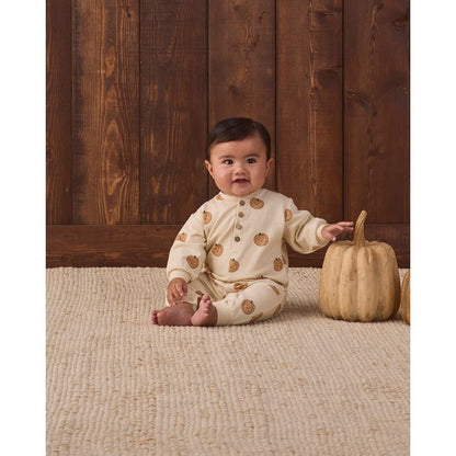 Relaxed Fleece Jumpsuit - Pumpkins